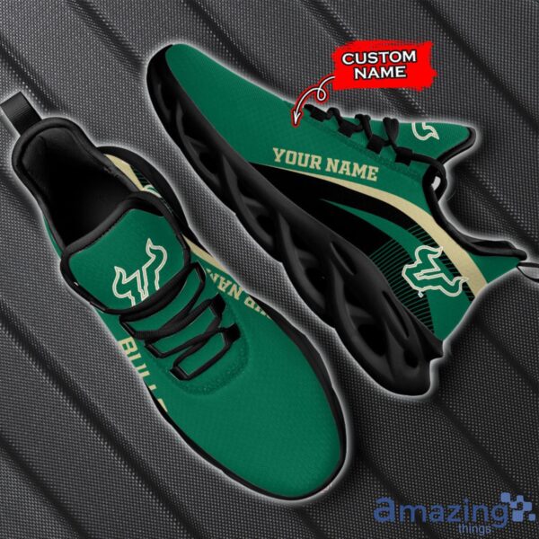 South Florida Bulls NCAA Max Soul Shoes NCAA Team Lgo Sneakers Custom Name Gift For Fans Product Photo 2