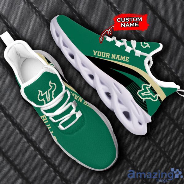 South Florida Bulls NCAA Max Soul Shoes NCAA Team Lgo Sneakers Custom Name Gift For Fans Product Photo 1