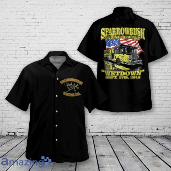 Sparrow Bush, New York, Sparrow Bush Engine Company Hawaiian Shirt Product Photo 1