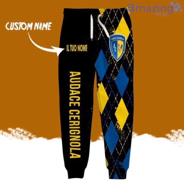 SS Audace Cerignola Logo Brand Long Pant 3D Printed Flattering Figure Custom Name Gift Product Photo 2
