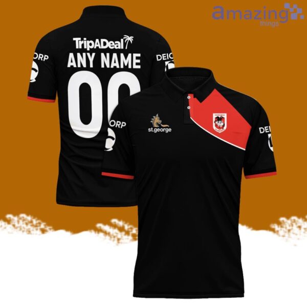 St George Illawarra Dragons Player NRL Personalized Polo Shirt 3D Print Product Photo 1