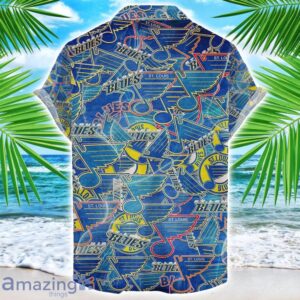 St Louis Blues 3D Printing NHL Team Logo Hawaiian Shirt Unique Gift For Fans Product Photo 2