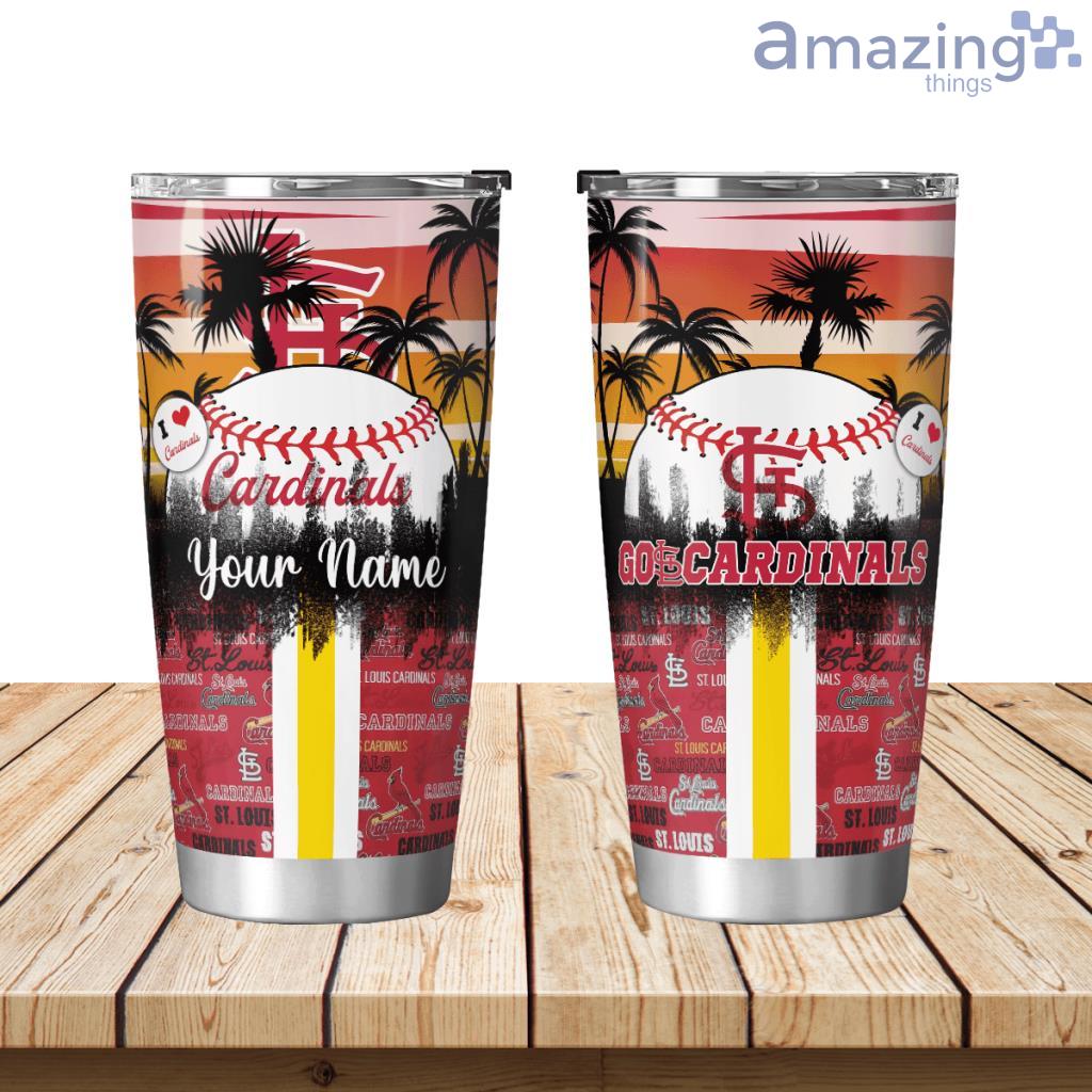 St Louis Cardinals Tropical Personalized Tumbler 20oz Limited Edition image St Louis Cardinals Tropical Personalized Tumbler 20oz Limited Edition Product Photo 1
