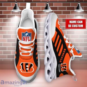 Striped Custom Name Sneakers Cincinnati Bengals NFL Max Soul Shoes For Men And Women image Striped Custom Name Sneakers Cincinnati Bengals NFL Max Soul Shoes For Men And Women Product Photo 4