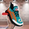 Striped Custom Name Sneakers Miami Dolphins NFL Max Soul Shoes For Men And Women
