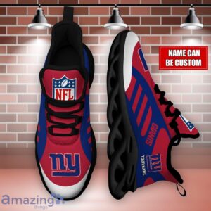 Striped Custom Name Sneakers New York Giants NFL Max Soul Shoes For Men And Women image Striped Custom Name Sneakers New York Giants NFL Max Soul Shoes For Men And Women Product Photo 3