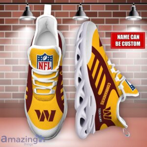 Striped Custom Name Sneakers Washington Commanders NFL Max Soul Shoes For Men And Women image Striped Custom Name Sneakers Washington Commanders NFL Max Soul Shoes For Men And Women Product Photo 4