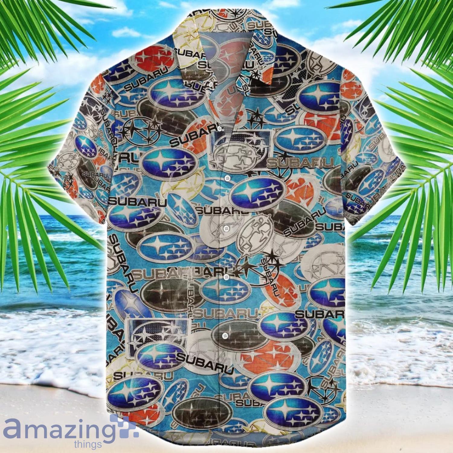 Subaru Car 3D Printing Hawaiian Shirt For Men And Women image Subaru Car 3D Printing Hawaiian Shirt For Men And Women Product Photo 1