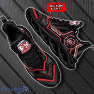 Sydney Roosters NRL Max Soul Shoes Running Sneakers Custom Name Product Photo 1
