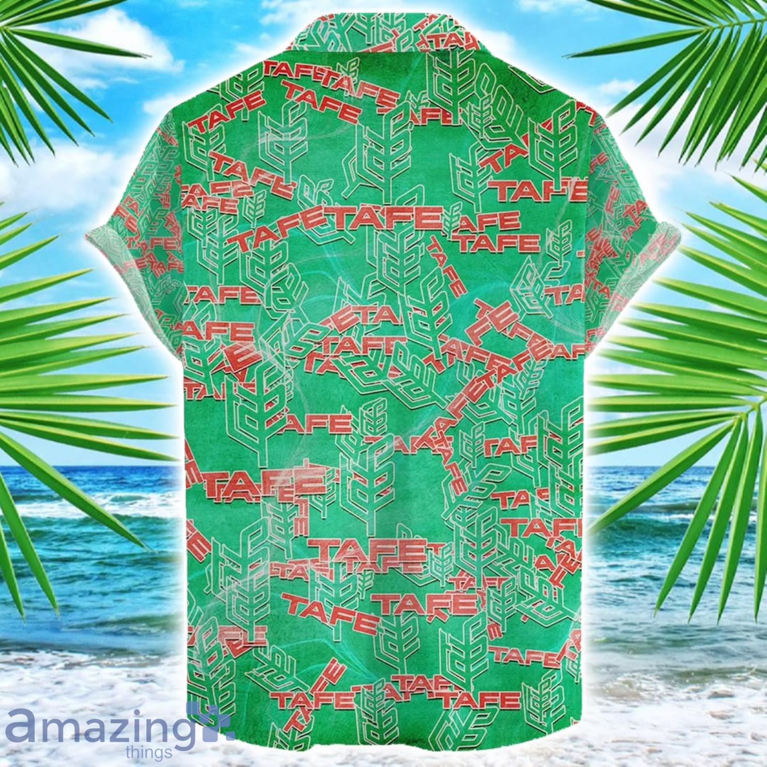 Tafe Hawaii All Printed Tractor Logo Hawaiian Shirt For Men And Women image Tafe Hawaii All Printed Tractor Logo Hawaiian Shirt For Men And Women Product Photo 2
