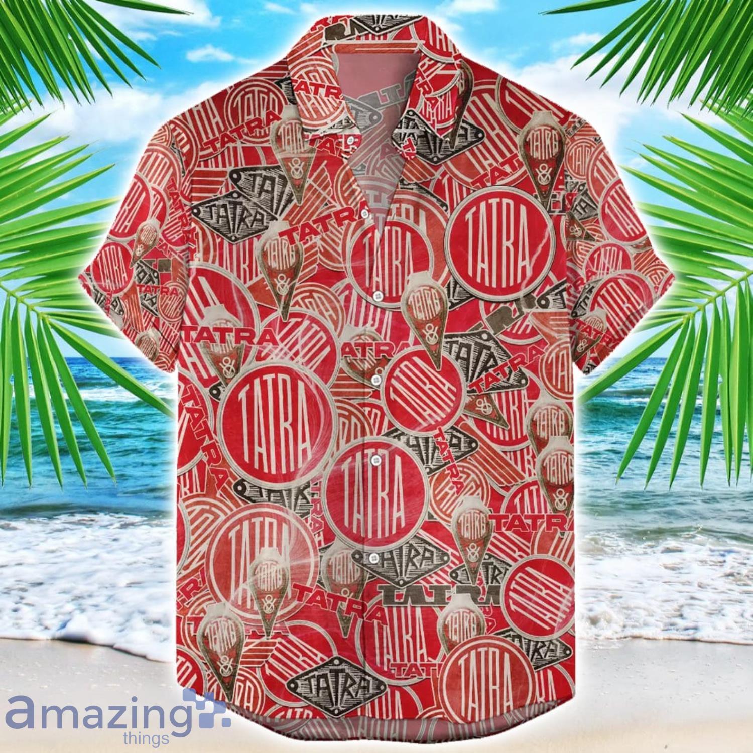 Tatra 3D Printing Truck Logo Hawaiian Shirt For Men And Women image Tatra 3D Printing Truck Logo Hawaiian Shirt For Men And Women Product Photo 1