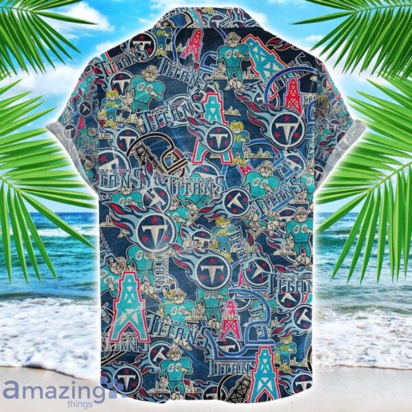 Tennessee Titans NFL Team Logo 3D Hawaiian Shirt Limited For Sports Fans Product Photo 2