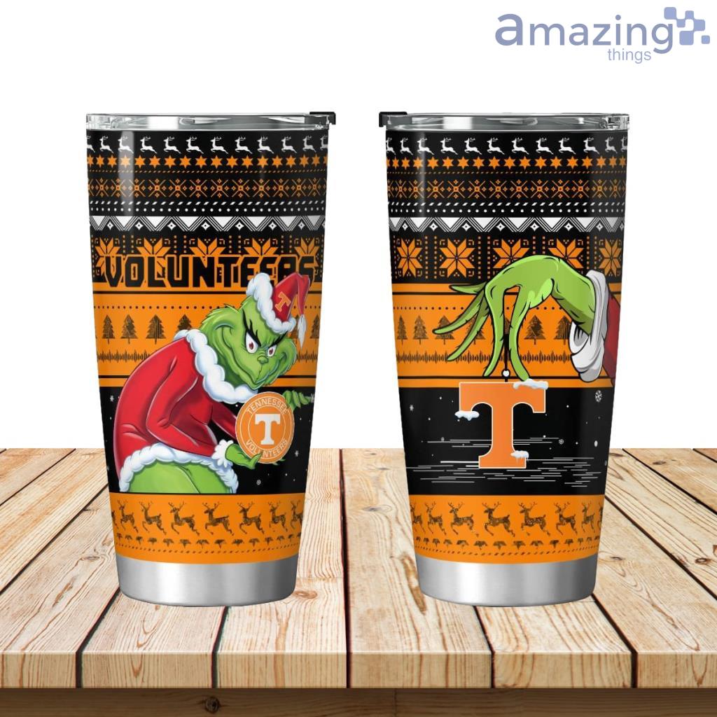 Tennessee Volunteers Grinch Christmas Tumbler 20oz Limited Edition image Tennessee Volunteers Grinch Christmas Tumbler 20oz Limited Edition Product Photo 1