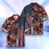 Texas A&ampampM Aggies Hawaiian Shirt Flower 3D USA Flag 4th July Independence Day Custom Name