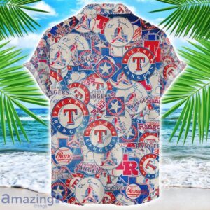 Texas Rangerss MLB Team Logo 3D Hawaiian Shirt Limited For Sports Fans Product Photo 2