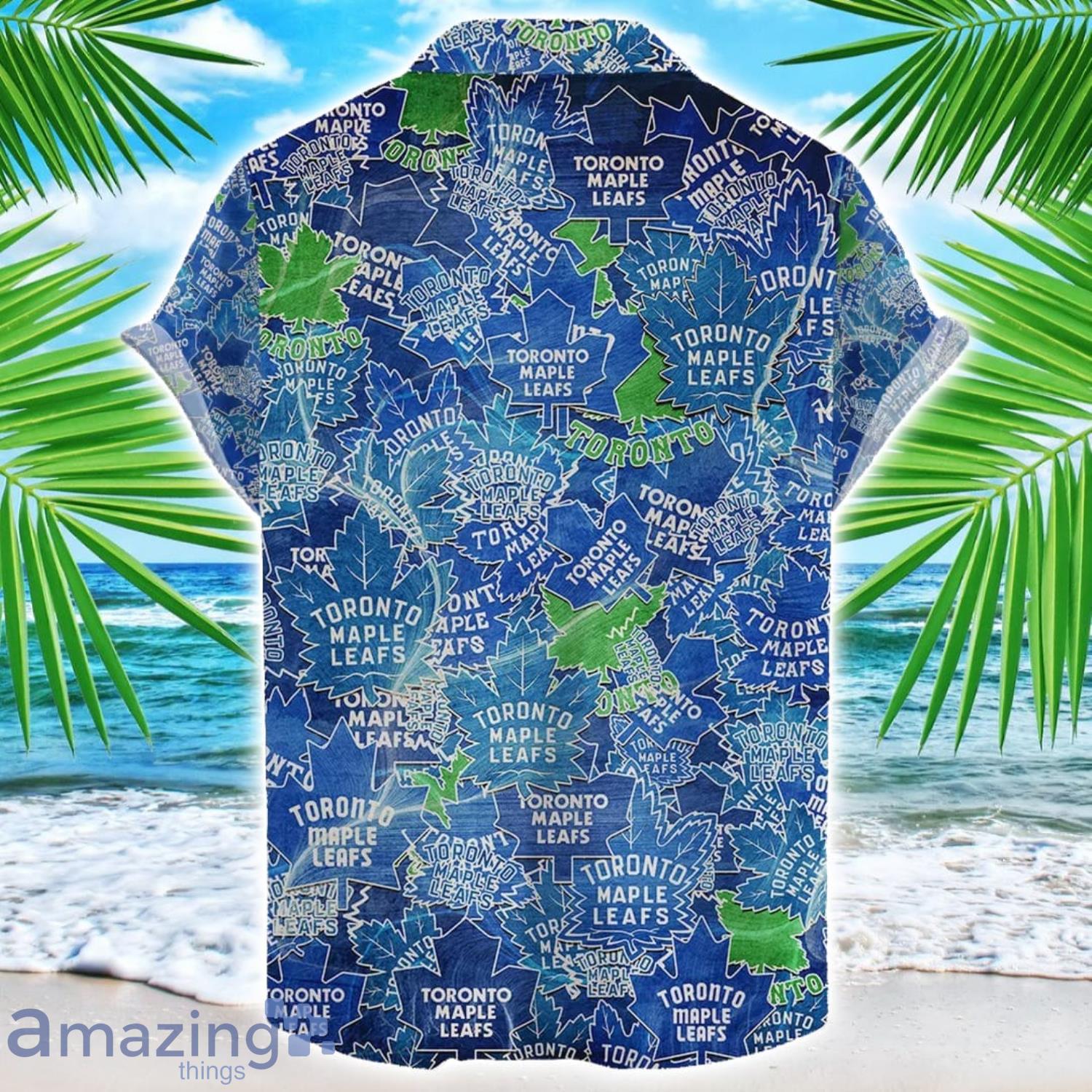 Toronto Maple Leafs 3D Printing NHL Team Logo Hawaiian Shirt Unique Gift For Fans image Toronto Maple Leafs 3D Printing NHL Team Logo Hawaiian Shirt Unique Gift For Fans Product Photo 2