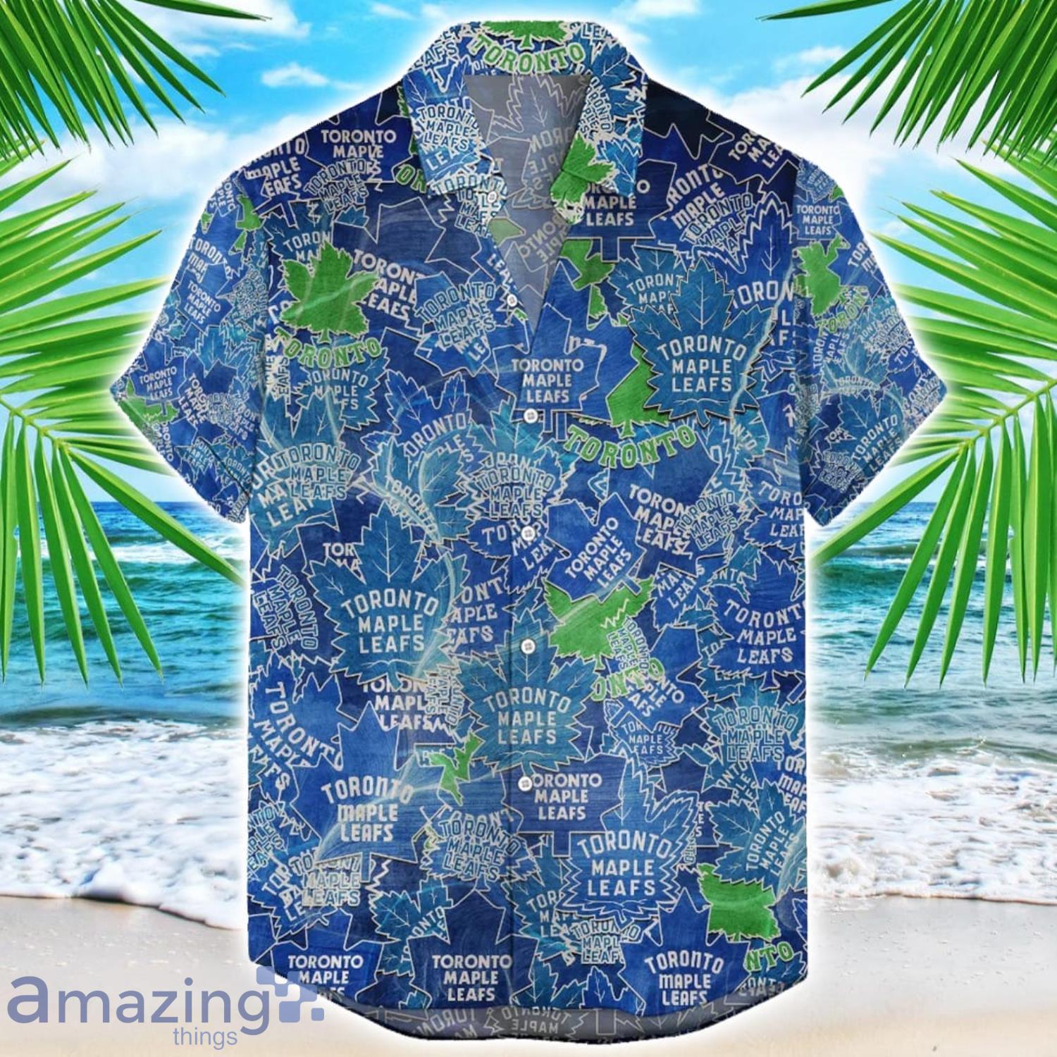 Toronto Maple Leafs 3D Printing NHL Team Logo Hawaiian Shirt Unique Gift For Fans image Toronto Maple Leafs 3D Printing NHL Team Logo Hawaiian Shirt Unique Gift For Fans Product Photo 1