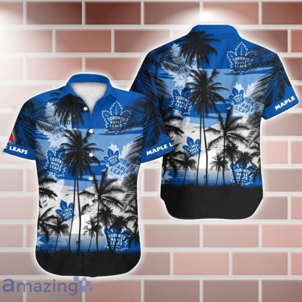 Toronto Maple Leafs NHL Hawaii Coconut And Logo Full Printed Hawaiian Shirt Product Photo 1