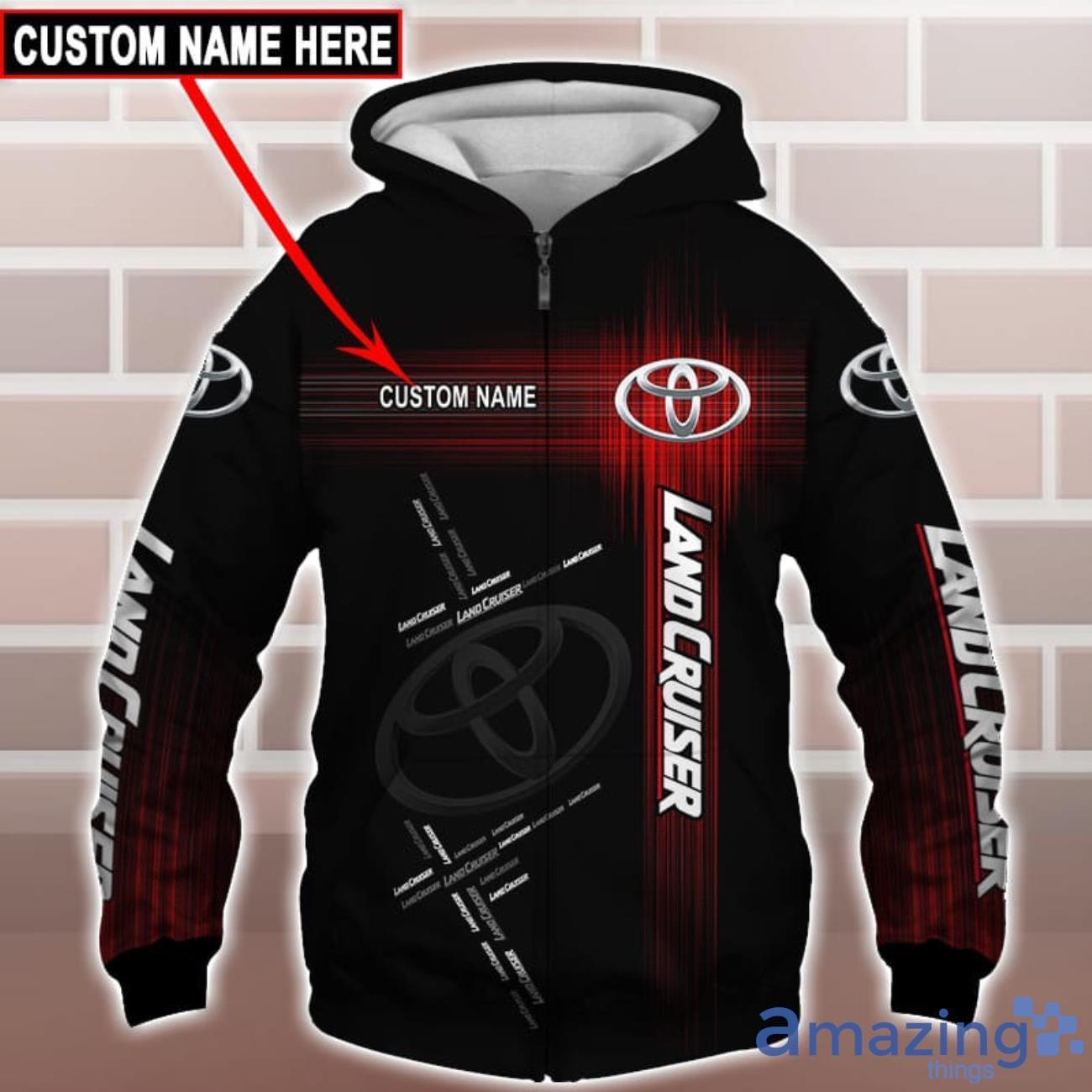 Toyota Land Cruiser Logo Custom Name 3D T Shirt Sweatshirt Hoodie Bomber Jacket image Toyota Land Cruiser Logo Custom Name 3D T-Shirt Sweatshirt Hoodie Bomber Jacket Product Photo 4