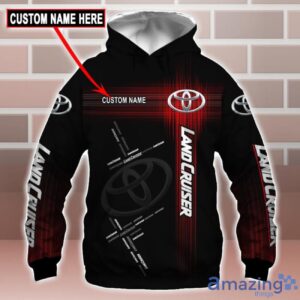 Toyota Land Cruiser Logo Custom Name 3D T-Shirt Sweatshirt Hoodie Bomber Jacket Product Photo 1