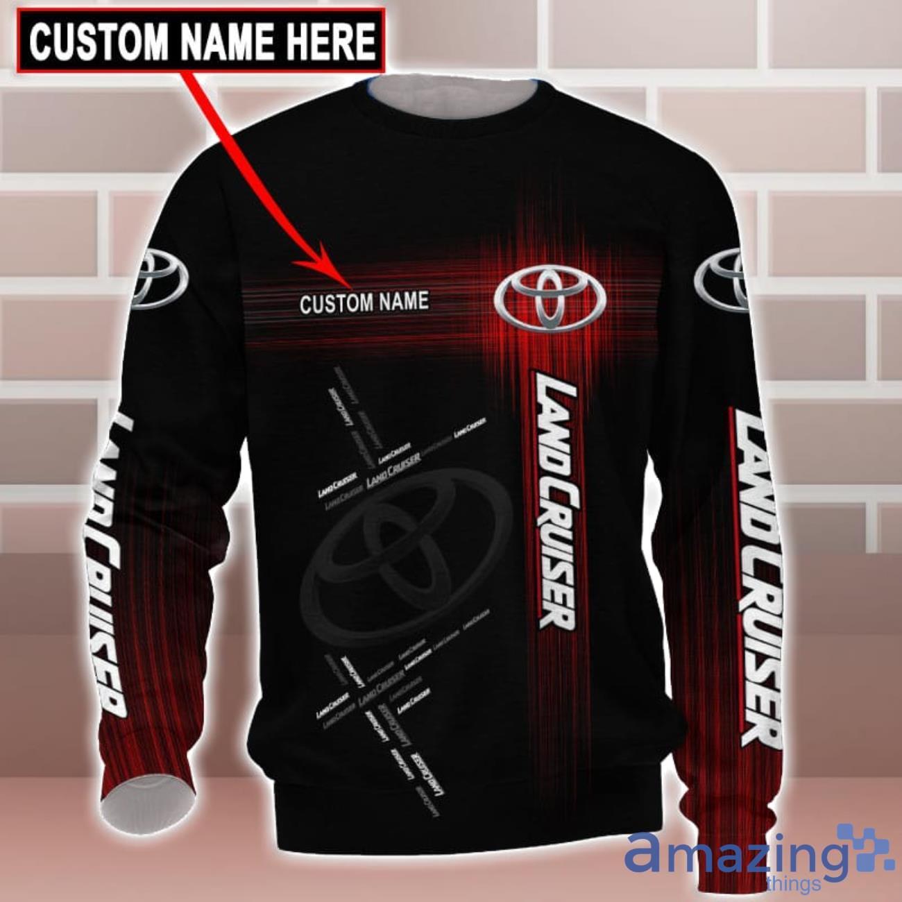 Toyota Land Cruiser Logo Custom Name 3D T Shirt Sweatshirt Hoodie Bomber Jacket image Toyota Land Cruiser Logo Custom Name 3D T-Shirt Sweatshirt Hoodie Bomber Jacket Product Photo 5