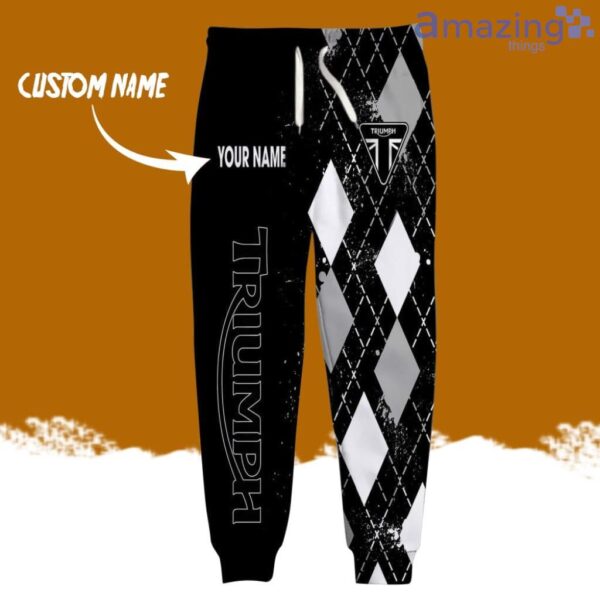Triumph Motorcycles Logo Brand Long Pant 3D Printed Flattering Figure Custom Name Gift Product Photo 1