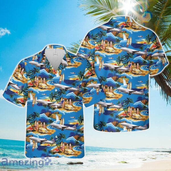 United Airlines (UAL) - Airbus A319-100 3d Hawaiian Shirt Product Photo 1