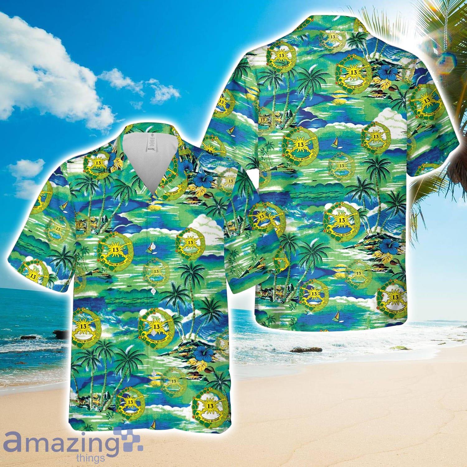 US Army 13th Cavalry Regiment Hawaiian Shirt Gift image US Army 13th Cavalry Regiment Hawaiian Shirt Gift Product Photo 1