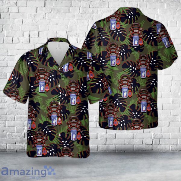 US Army N Company (RANGER), 75th Infantry (AIRBORNE), 173rd Airborne Brigade Hawaiian Shirt Product Photo 1