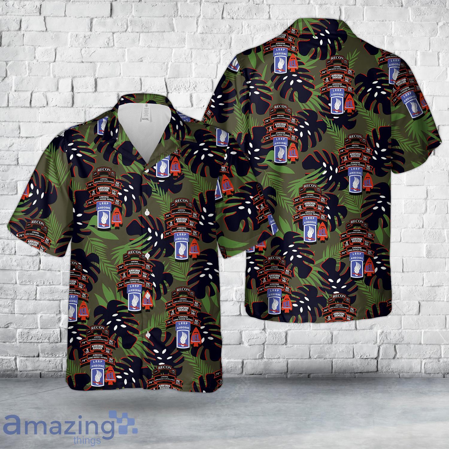 US Army N Company (RANGER), 75th Infantry (AIRBORNE), 173rd Airborne Brigade Hawaiian Shirt image US Army N Company (RANGER), 75th Infantry (AIRBORNE), 173rd Airborne Brigade Hawaiian Shirt Product Photo 1