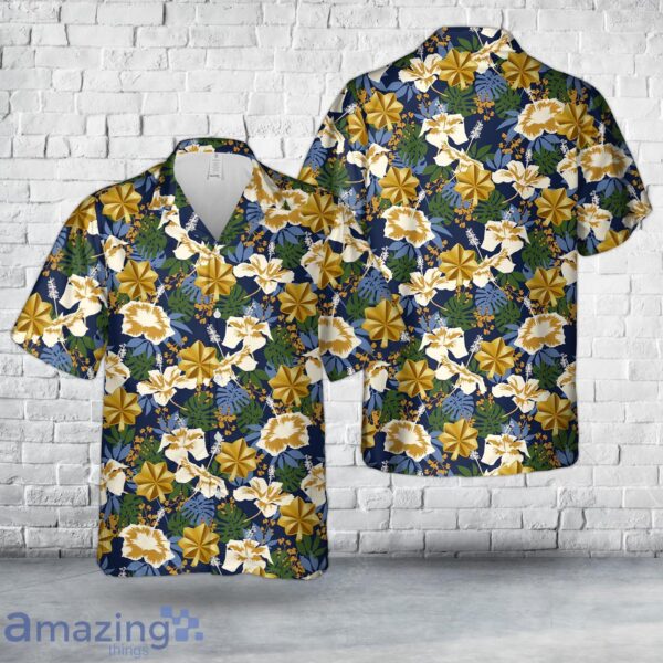 US Military O4 Insignia Hawaiian Shirt Product Photo 1