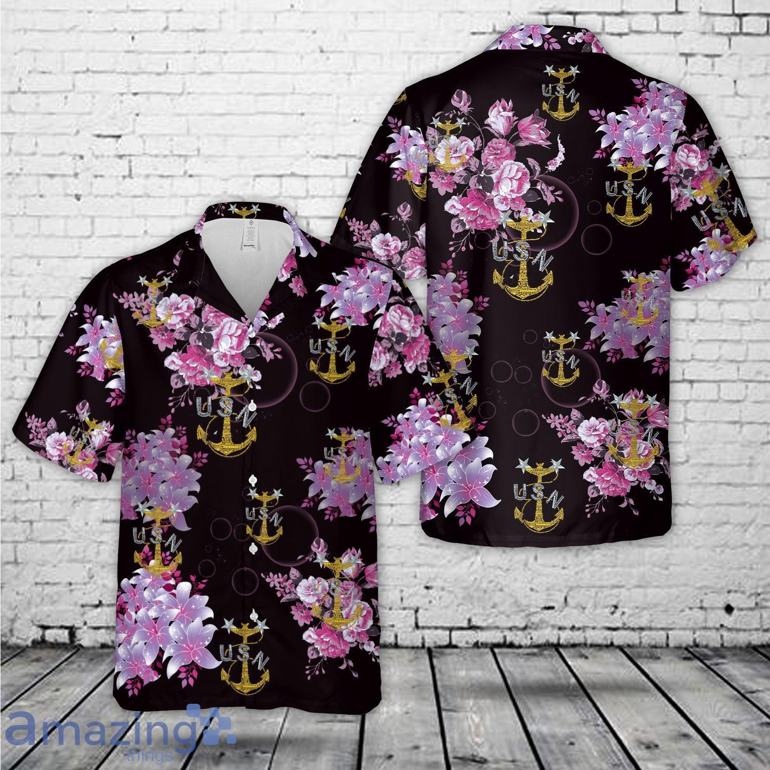 US Navy Master Chief Anchor Hawaiian Shirt image US Navy Master Chief Anchor Hawaiian Shirt Product Photo 1
