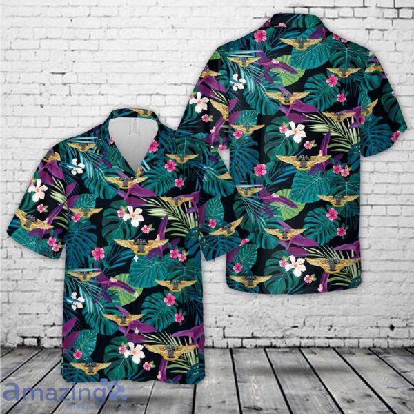 US Navy Professional Aviation Maintenance Officer Insignia Hawaiian Shirt Product Photo 1