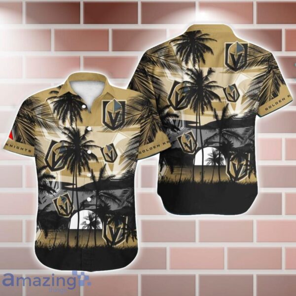 Vegas Golden Knights NHL Hawaii Coconut And Logo Full Printed Hawaiian Shirt Product Photo 1