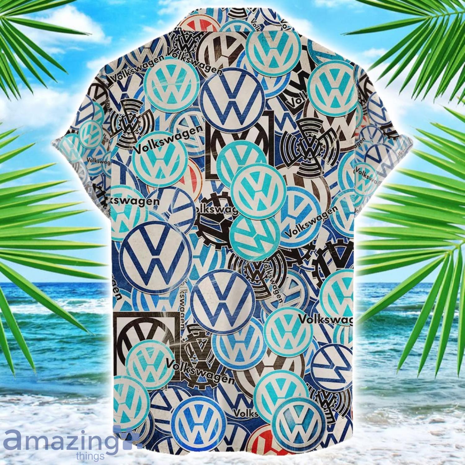 Volkswagen Car 3D Printing Hawaiian Shirt For Men And Women image Volkswagen Car 3D Printing Hawaiian Shirt For Men And Women Product Photo 2