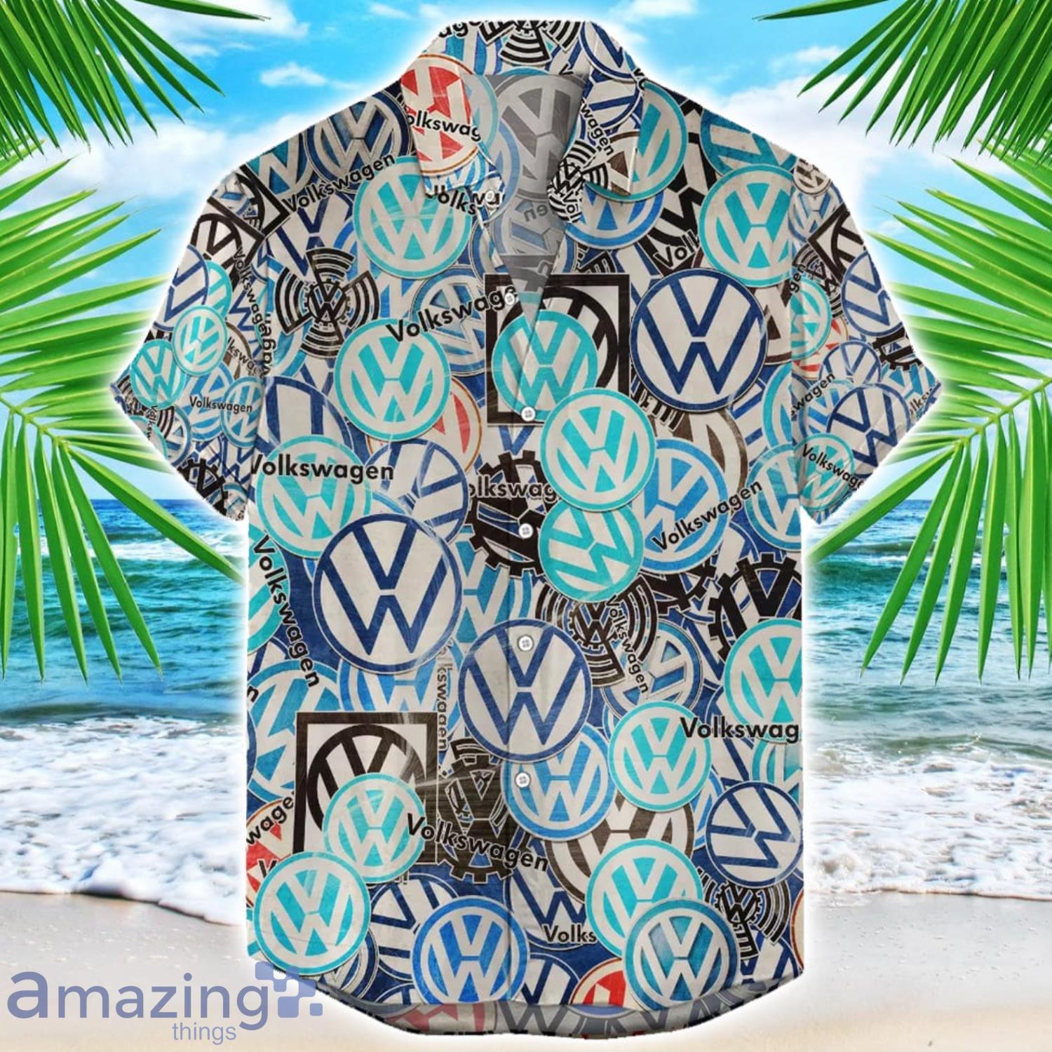 Volkswagen Car 3D Printing Hawaiian Shirt For Men And Women image Volkswagen Car 3D Printing Hawaiian Shirt For Men And Women Product Photo 1
