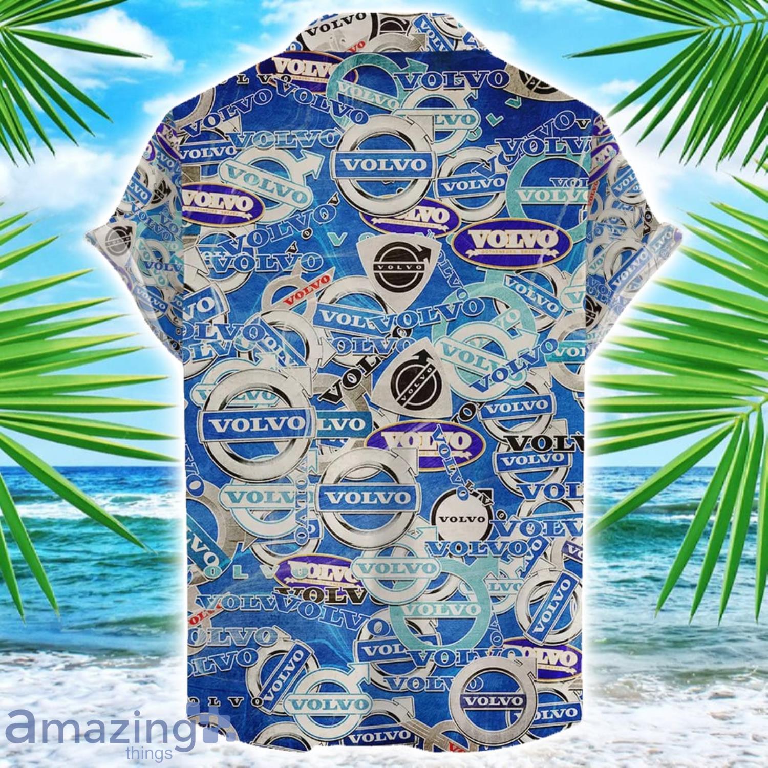 Volvo 3D Printing Truck Logo Hawaiian Shirt For Men And Women image Volvo 3D Printing Truck Logo Hawaiian Shirt For Men And Women Product Photo 2