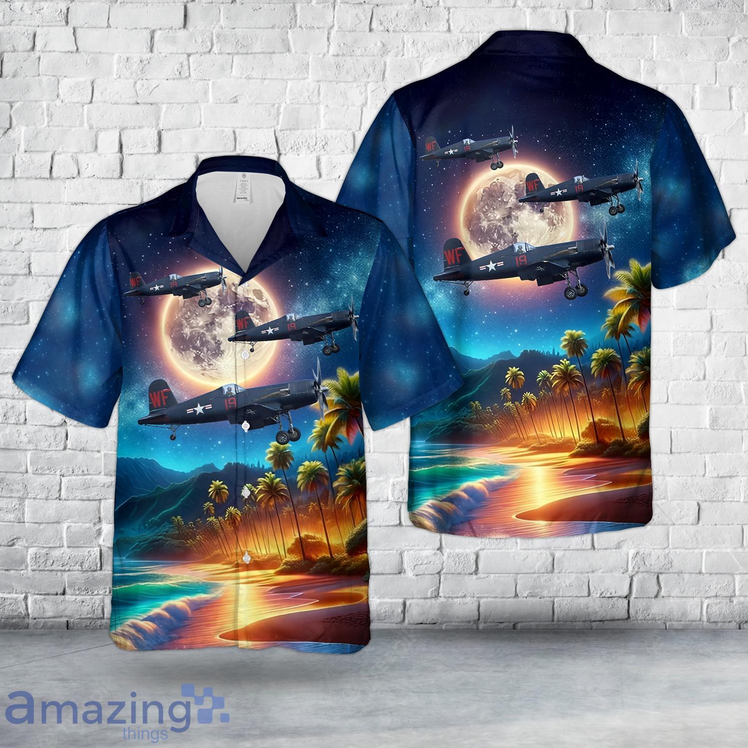 Vought F4U 5NL Corsair ‘123176 WF 19’ (D FCOR) Hawaiian Shirt image Vought F4U-5NL Corsair ‘123176 WF-19’ (D-FCOR) Hawaiian Shirt Product Photo 1