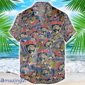 Florida Panthers 3D Printing NHL Team Logo Hawaiian Shirt Unique Gift For Fans Product Photo 1