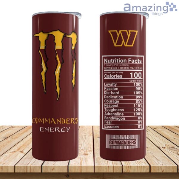 Washington Commanders Energy Skinny Tumbler 17oz Product Photo 1