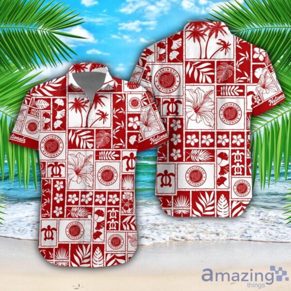 Washington Nationals Beach Combo Hawaiian Shirt And Shorts For Fans Product Photo 1