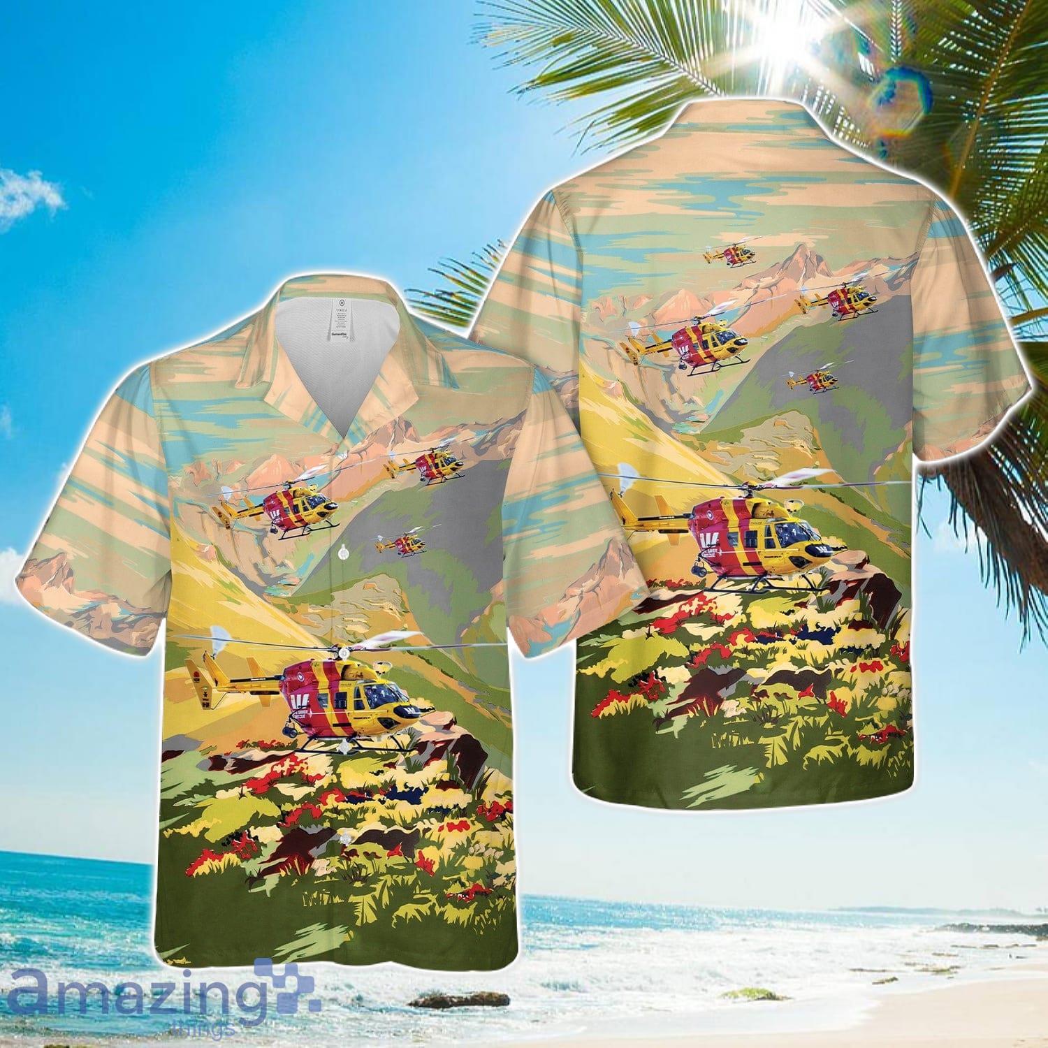 Westpac Life Saver Rescue Helicopter (Southern) Hawaiian Shirt image Westpac Life Saver Rescue Helicopter (Southern) Hawaiian Shirt Product Photo 1
