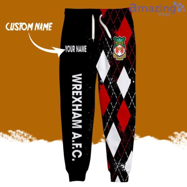 Wrexham Afc Logo Brand Long Pant 3D Printed Flattering Figure Custom Name Gift Product Photo 1