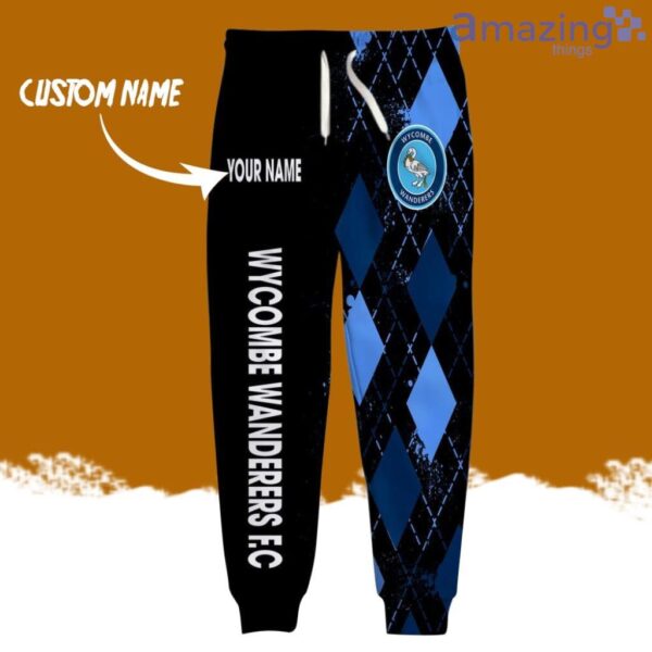 Wycombe Wanderers FC Logo Brand Long Pant 3D Printed Flattering Figure Custom Name Gift Product Photo 1