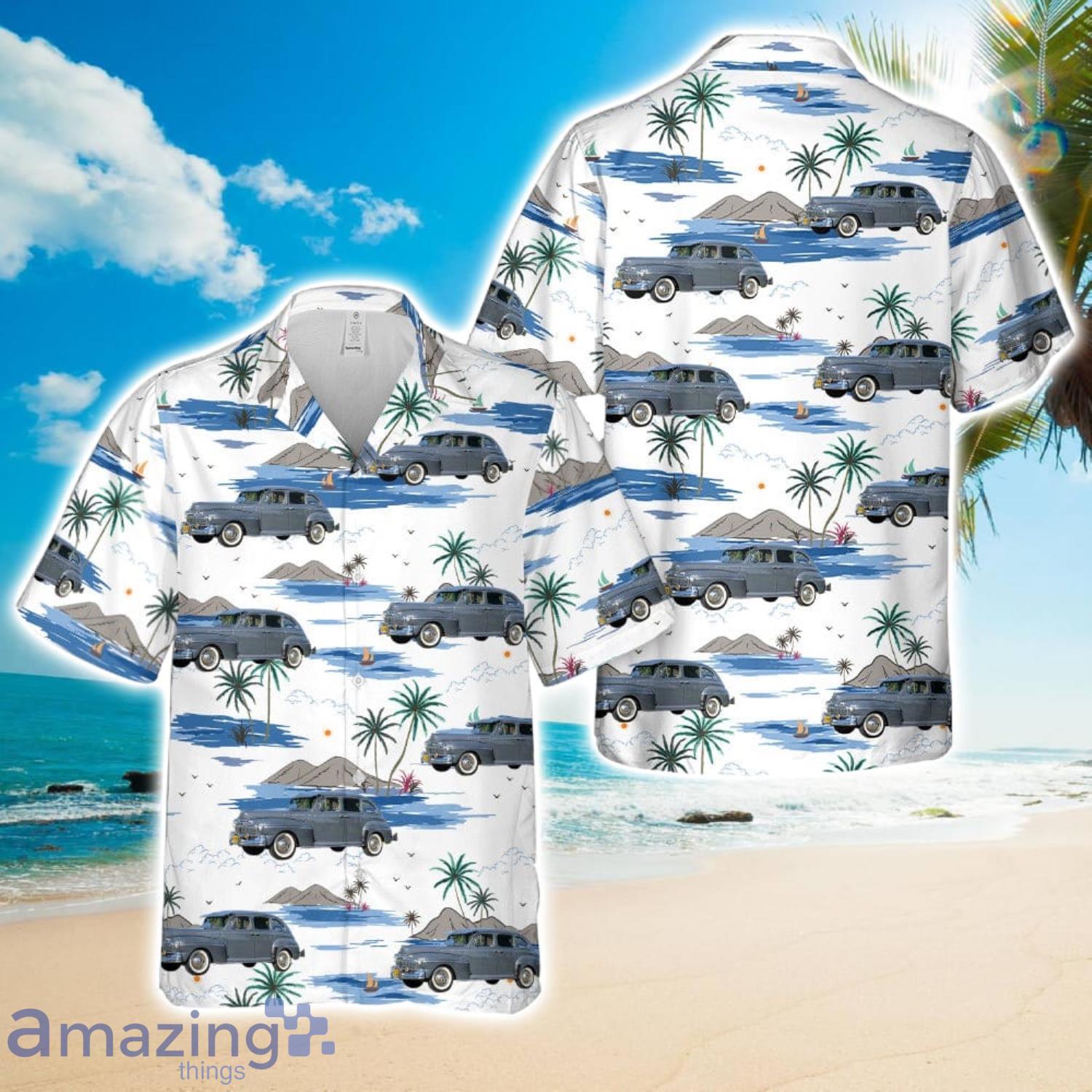 1947 Mercury Town Sedan Gunmetal Gray Hawaiian Shirt Beach Shirt image 1947 Mercury Town Sedan Gunmetal Gray Hawaiian Shirt Beach Shirt Product Photo 1