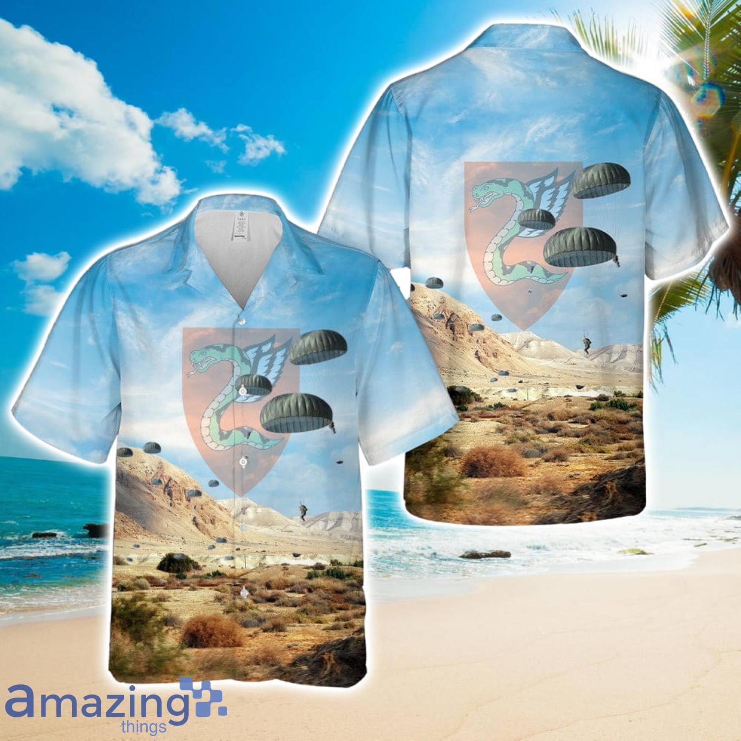 35th Paratroopers Brigade (Israel) Hawaiian Shirt image 35th Paratroopers Brigade (Israel) Hawaiian Shirt Product Photo 1