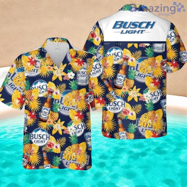 3d Litmus Busch Light Bud Unisex Hawaiian Shirt Product Photo 1
