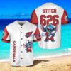Arizona Cardinals Lilo & Stitch Champions Baseball Jersey Shirt White Vintage style