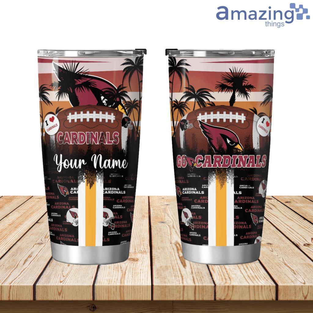 Arizona Cardinals Tropical Personalized Tumbler 20oz Limited Edition image Arizona Cardinals Tropical Personalized Tumbler 20oz Limited Edition Product Photo 1