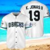 Arizona Diamondbacks K. Jonas Baseball Jersey Shirt White Vintage style